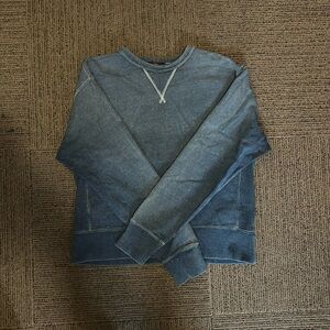 RRL Men’s Indigo Crewneck Sweatshirt Large